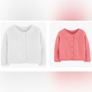 2 Carter's baby girl cardigans